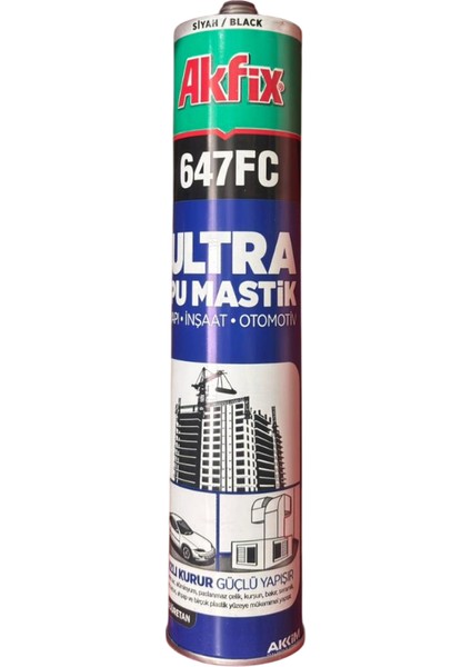 Ultra Pu Siyah Mastik Yapı-Inşaat-Otomotiv