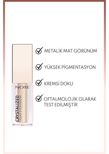 Crystalized Liquid Eyeshadow Likit Metalik Göz Farı - 09 Cashmere Road fiyatları