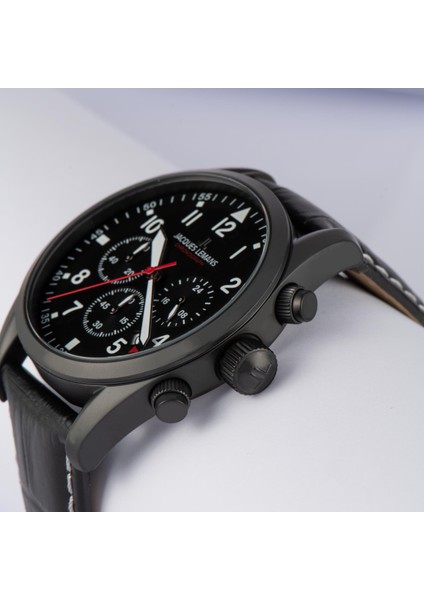 Sport Jl.42-2f Quartz Deri Siyah 10 Atm 42 mm Erkek Kol Saati fırsatları