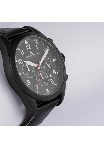 Sport Jl.42-2f Quartz Deri Siyah 10 Atm 42 mm Erkek Kol Saati indirimleri