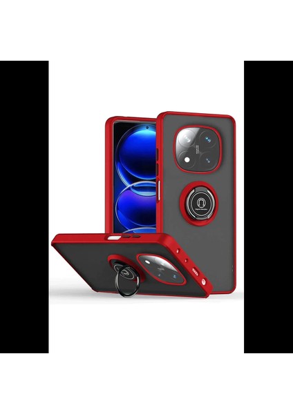 Xiaomi Redmi Note 14 Pro Plus Kılıf Montreal Yüzüklü Silikon Kapak