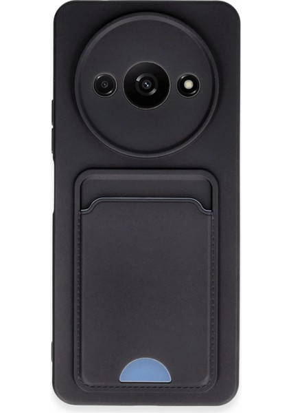 Xiaomi Redmi A3 4g Kılıf Kelvin Kartvizitli Silikon - Siyah