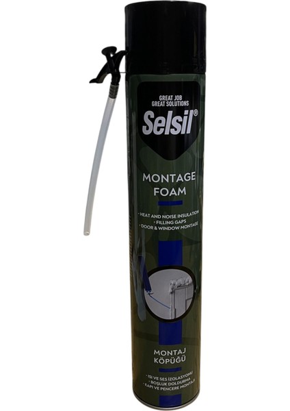 750 ml / 600 G Montaj Köpüğü – Isı ve Ses Izolasyonlu Boşluk Doldurma Köpüğü