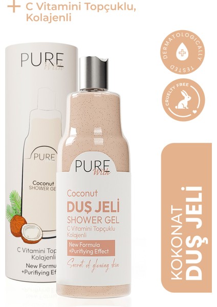 Duş Jeli C Vitamini ve Kolajenle Zenginleştirilmiş Hindistan Cevizi Aromalı 400 ML