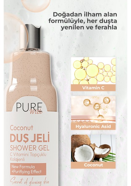 Duş Jeli C Vitamini ve Kolajenle Zenginleştirilmiş Hindistan Cevizi Aromalı 400 ML fiyatları