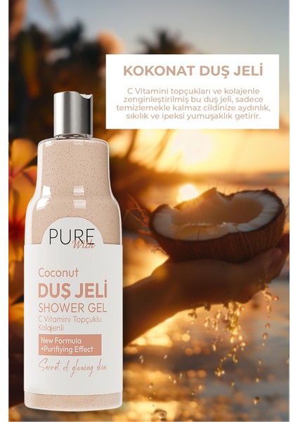 Duş Jeli C Vitamini ve Kolajenle Zenginleştirilmiş Hindistan Cevizi Aromalı 400 ML modelleri