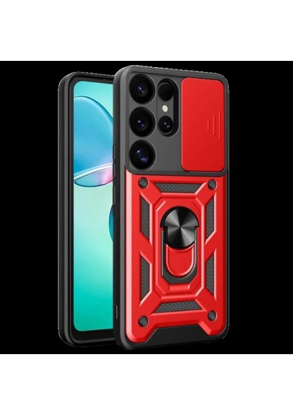 Samsung Galaxy S25 Ultra Kılıf Pars Lens Yüzüklü Silikon