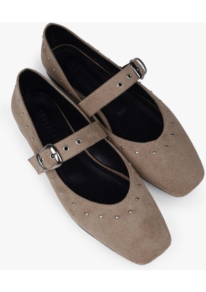 Kadın Neria Vizon Süet Troklu Babet fiyatları