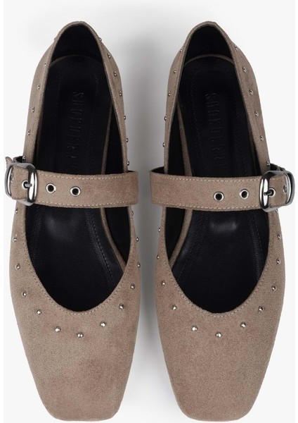 Kadın Neria Vizon Süet Troklu Babet fırsatları