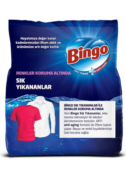 Toz Çamaşır Deterjanı Sık Yıkananlar 9 Kg