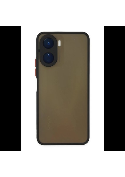Vivo Y16 Kılıf Montreal Silikon Kapak - Siyah
