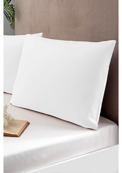 2'li Yastık Kılıfı Beyaz