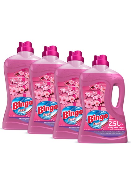 Fresh Yüzey Temizleyici 2,5 lt Pembe Düşler Ekonomi Paketi 4'lü fiyatları