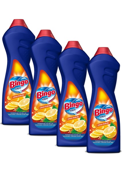 Krem Mutfak Limon 750ml Ekonomi Paketi 4'lü