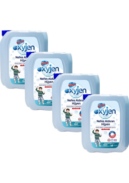 Oksijen Çamaşır Suyu 3,24 Lt Okaliptus 4'Lü fiyatları