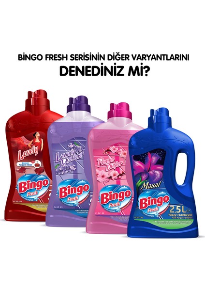 Fresh Yüzey Temizleyici 2,5 L Mutlu Yuvam 4'lü indirimleri