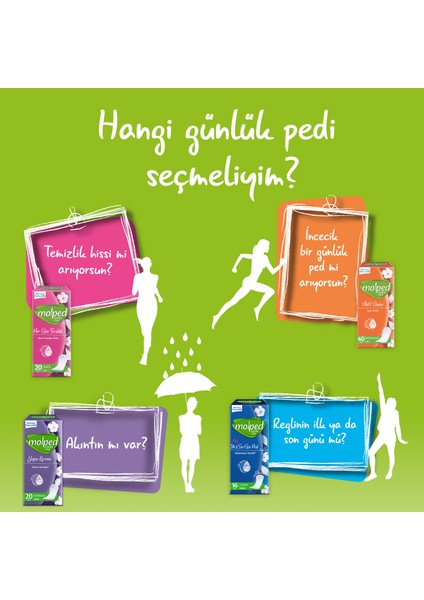 Pure&Soft Günlük Ped Tekli Paket 120 Adet