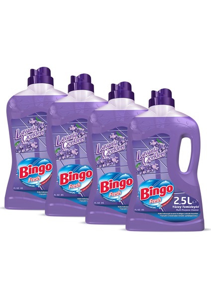 Fresh Yüzey Temizleyici 2,5 lt Lavanta Çiçekleri Ekonomi Paketi4'lü fiyatları