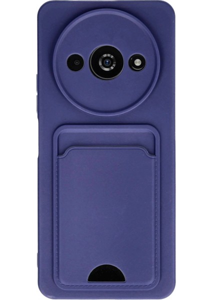 Xiaomi Redmi A3 4g Kılıf Kelvin Kartvizitli Silikon - Lacivert