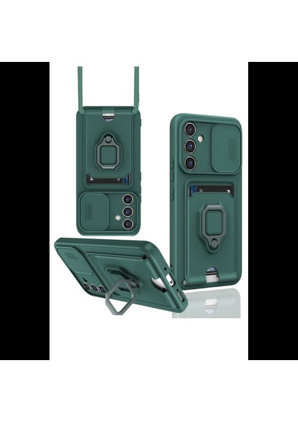 Samsung Galaxy A56 Kılıf Zuma Kartvizitli Yüzüklü Silikon