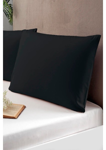 2'li Yastık Kılıfı Siyah