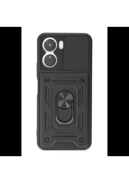 Vivo Y16 Kılıf Pars Lens Yüzüklü Silikon