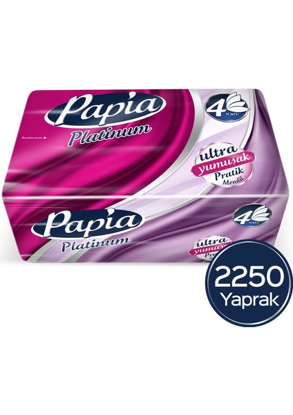 Platinum Pratik Mendil 125'li (18 Paket X 125 Yaprak)