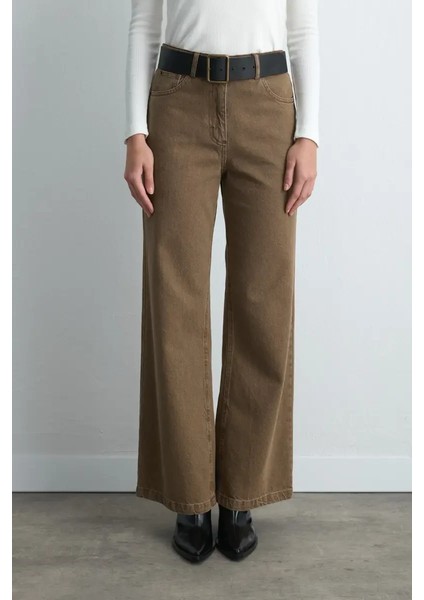 Eskitme Görünümlü Deri Kemer - Siyah fiyatları