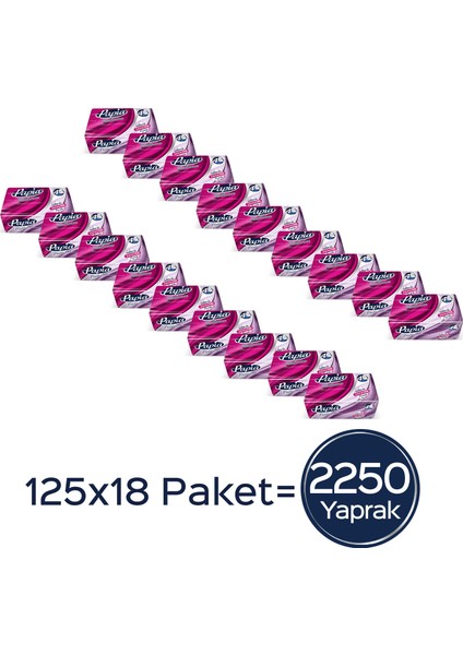 Platinum Pratik Mendil 125'li (18 Paket X 125 Yaprak)