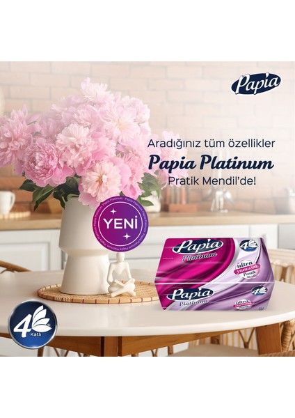 Platinum Pratik Mendil 125'li (18 Paket X 125 Yaprak)