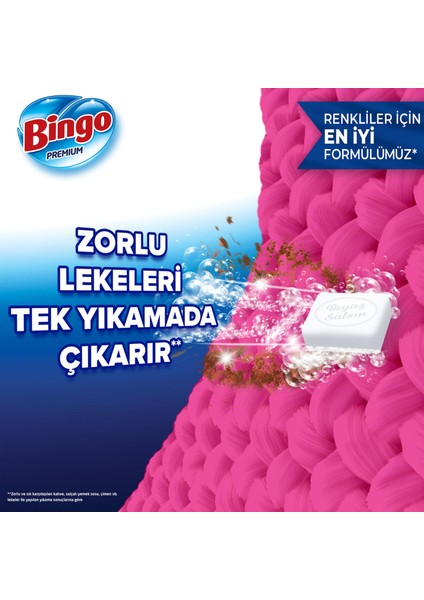 Premium Toz Çamaşır Deterjanı 7 Kg Renkli + Bingo Premium Toz Çamaşır Deterjanı 7 Kg Beyaz