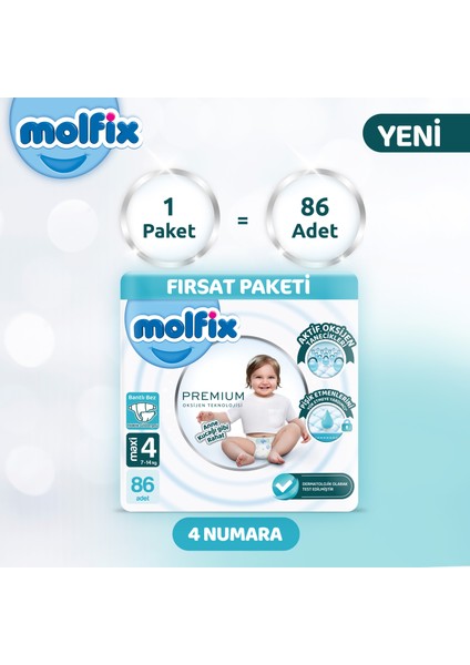 Premium Ultra Fırsat Paketi 4 Beden 86 Adet