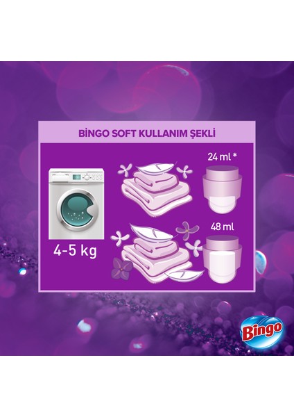 Konsantre Çamaşır Yumuşatıcısı Lavanta 1440 ml x 6 Adet