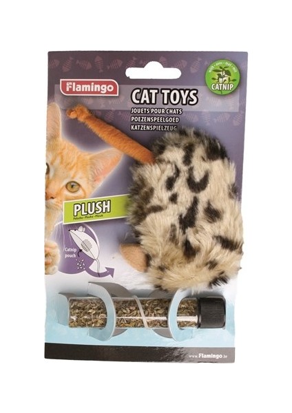 Karlie Kedi Otlu Peluş Fare 10x4x4 Cm