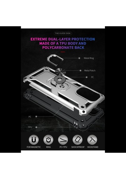 Xiaomi Poco F3 Kılıf Sofya Yüzüklü Silikon Kapak indirimleri