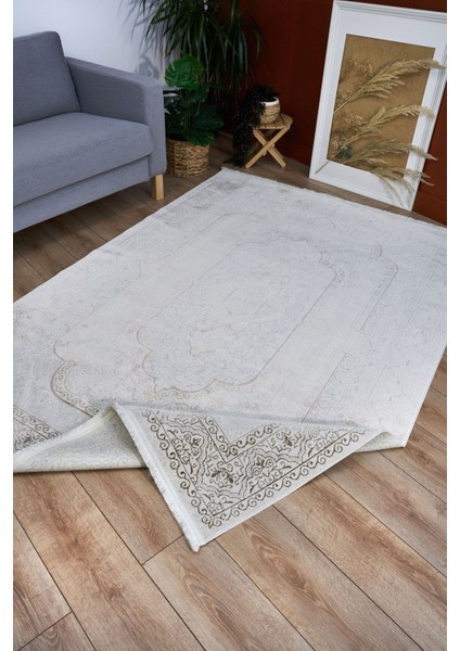 Riena 1122 Latte - Akrilik Polyester Halı | Kaymaz Tabanlı Dekoratif Halı fiyatları