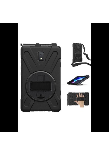 Samsung Galaxy T577 Tab Active 3 Kılıf Amazing Tablet Kapak - Siyah modelleri