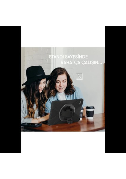 Samsung Galaxy T577 Tab Active 3 Kılıf Amazing Tablet Kapak - Siyah indirimleri