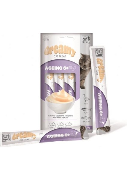 Ageing 6+ Fonksiyonel Creamy Kedi Ödülü 4X15 gr modelleri