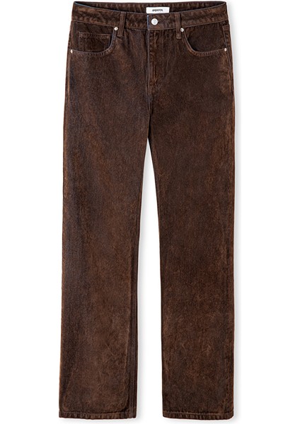 Flok Baskılı Wide Leg Fit Jean Pantolon IW6250018034041 indirimleri