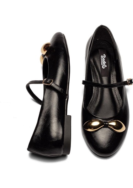 Kadın Fiyonk Tokalı Bantlı Parlak Cilt Deri Babet 2030 fırsatları