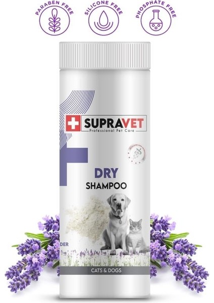 Dry Shampoo Lavanta Özlü Kedi Köpek Toz Şampuan 150 ml modelleri