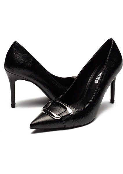 Metal Tokalı Yüksek Topuklu Kadın Abiye Ayakkabı 110 fırsatları