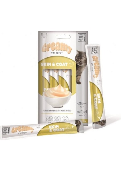 Skın & Coat ( Parlak Tüyler ) Fonksiyonel Creamy Kedi Ödülü 4x15gr modelleri