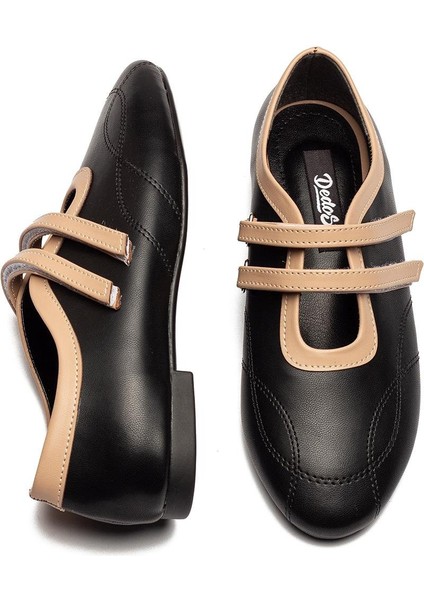 Kadın Cırtlı Bant Tokalı Deri Spor Babet 2010 modelleri