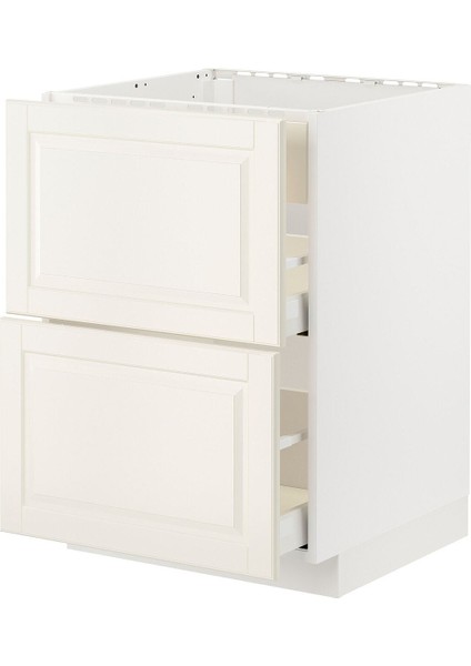 Ocak Alt Dolabı, Bodbyn Kırık Beyaz, 60X60 Cm, 2 Çekmeceli