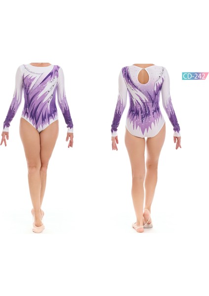 CD-242 Baskılı Cimnastik Mayo