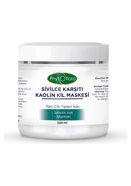 Sivilce Karşıtı Kaolin Kil Maskesi