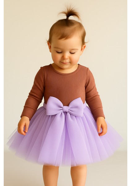 Kız Bebek Astarlı Önü Tokalı Beli Lastikli Kabarık Tütü Etek