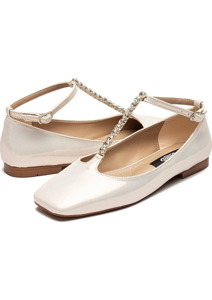 Kadın Taş Tokalı Parlak Babet Ayakkabı 2205 fırsatları